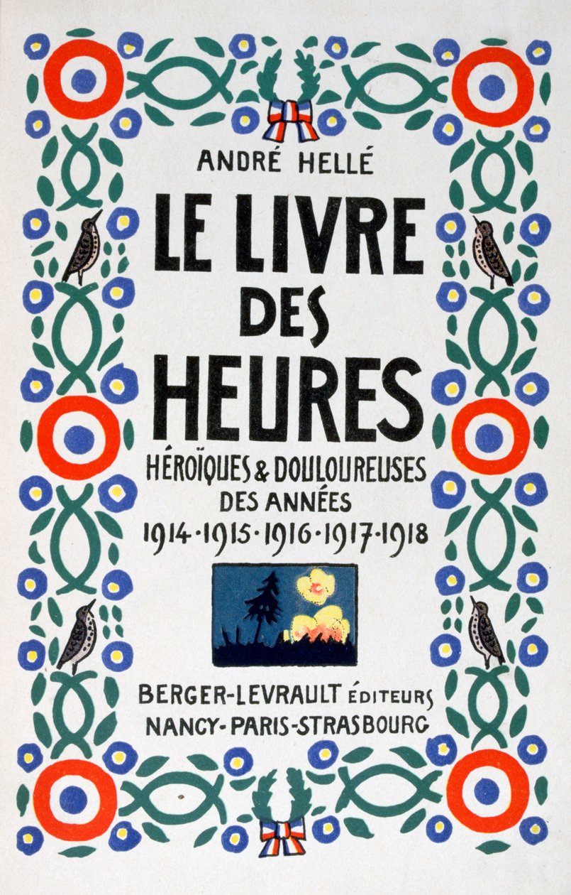 Portada de Le Livre des Heures, 1919 de Andre Helle