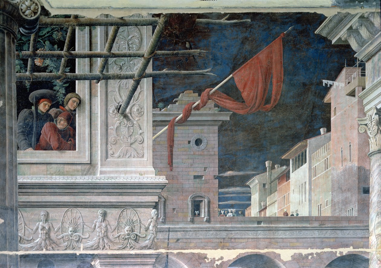 El martirio de San Cristóbal (detalle) de Andrea Mantegna