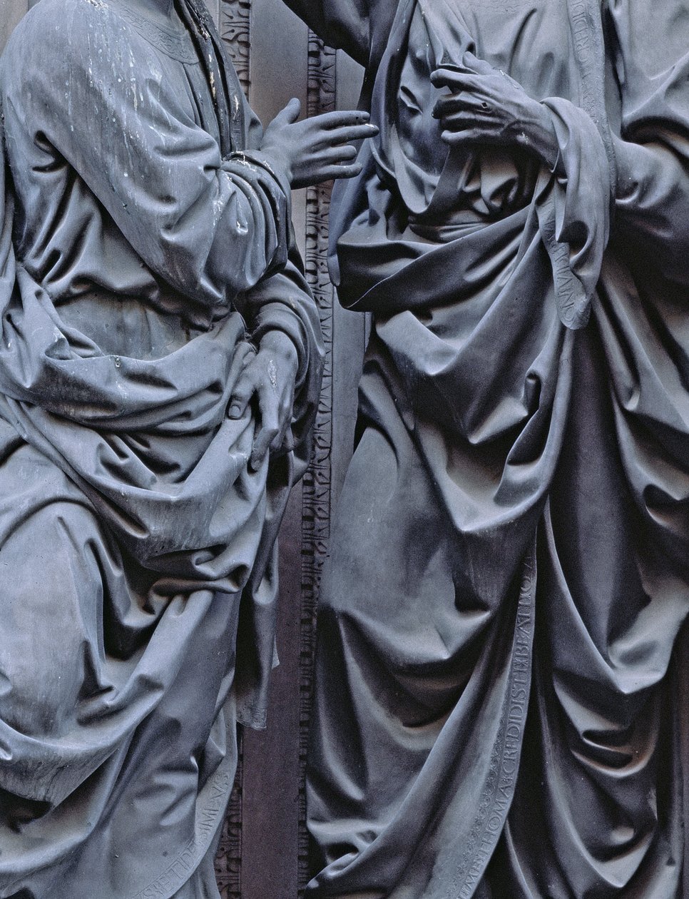 El incrédulo Tomás (detalle) de Andrea del Verrocchio
