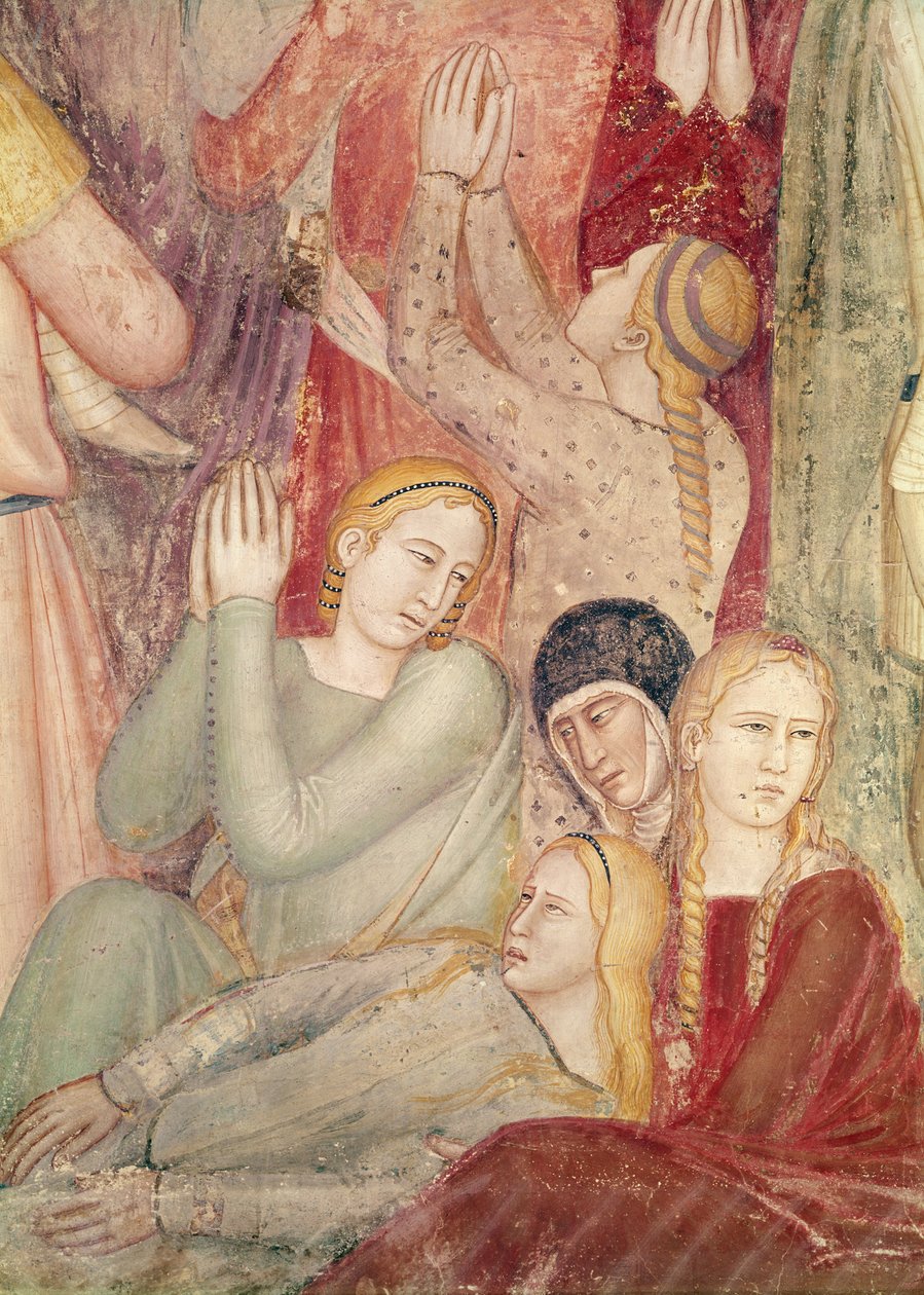La predicación de San Pedro Mártir, c.1366-68 (detalle) de Andrea di Bonaiuto