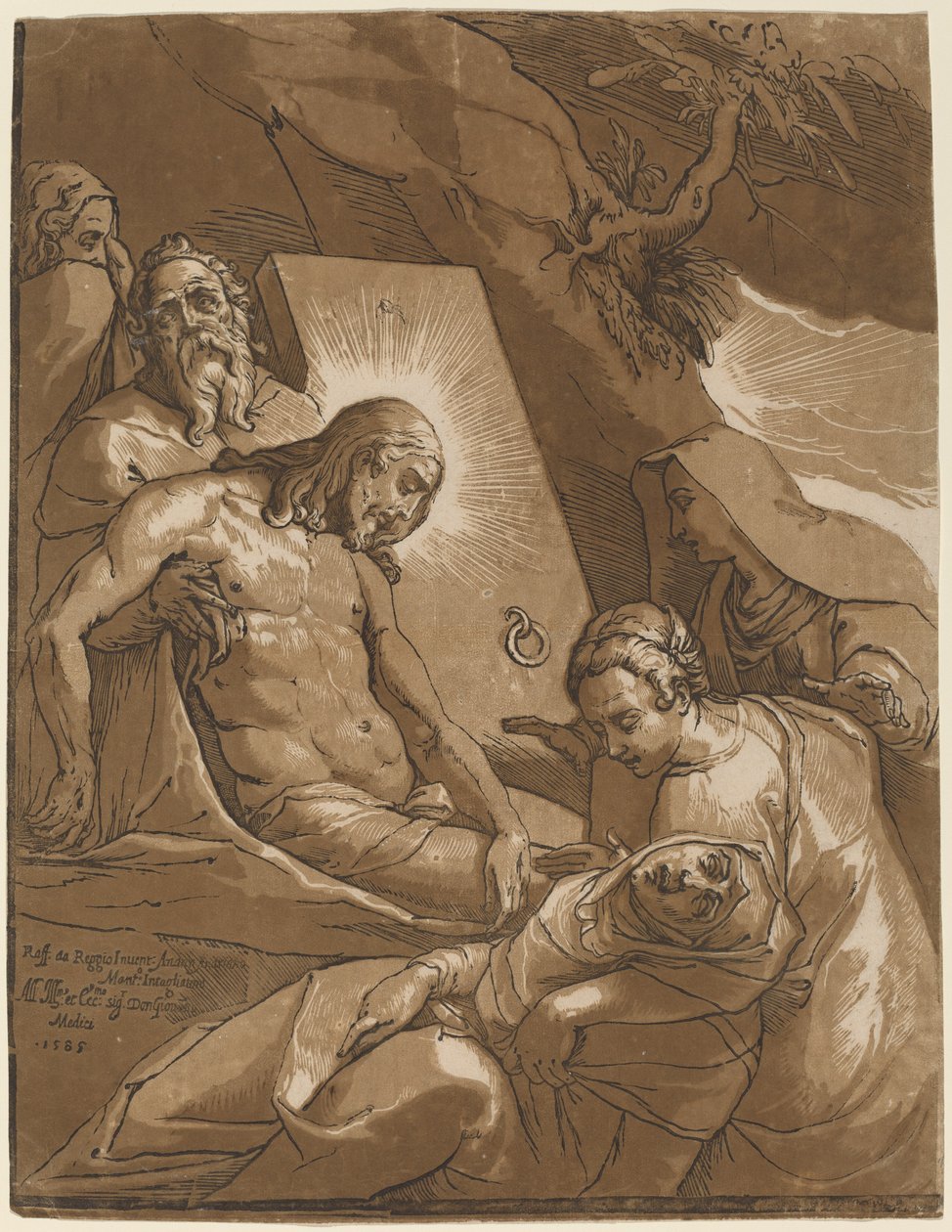 El entierro de Andrea Andreani after Raffaello Motta