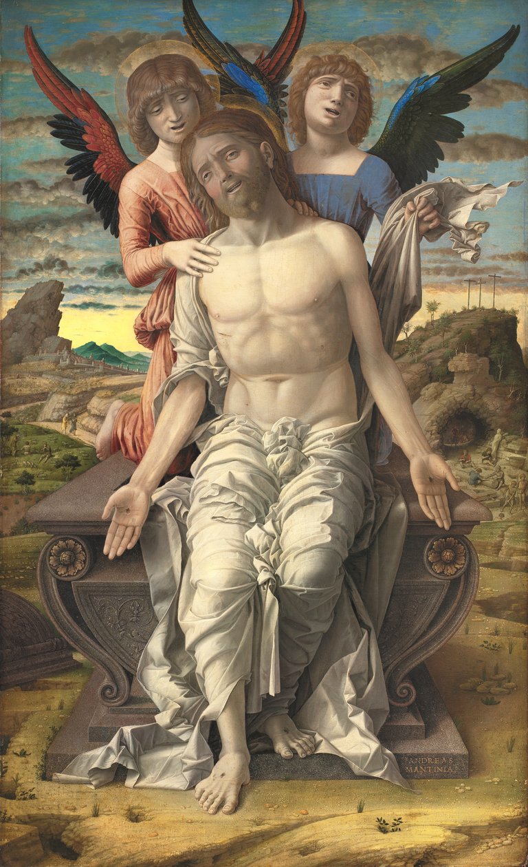 Cristo como el Redentor Sufriente de Andrea Mantegna