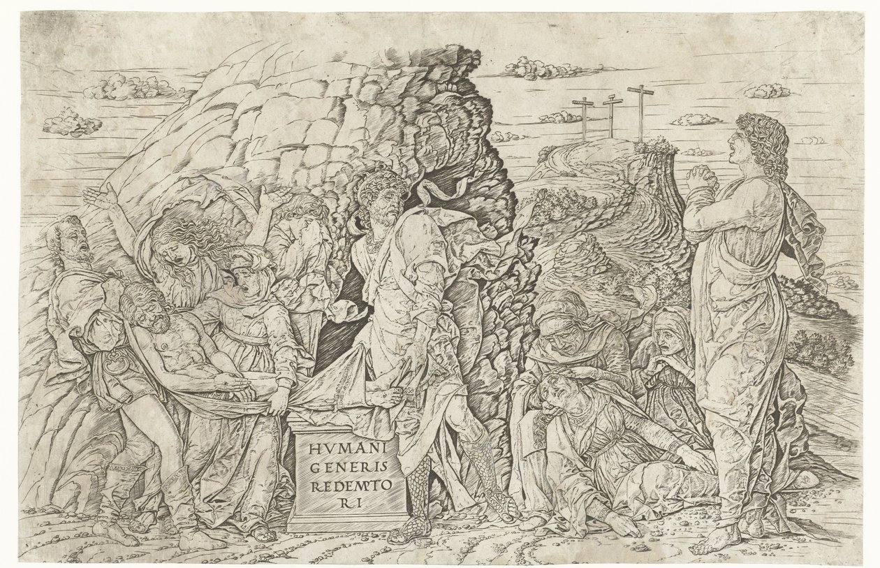 Entierro de Cristo de Andrea Mantegna