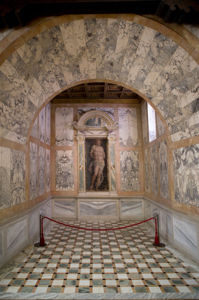 San Sebastián, c.1490 de Andrea Mantegna
