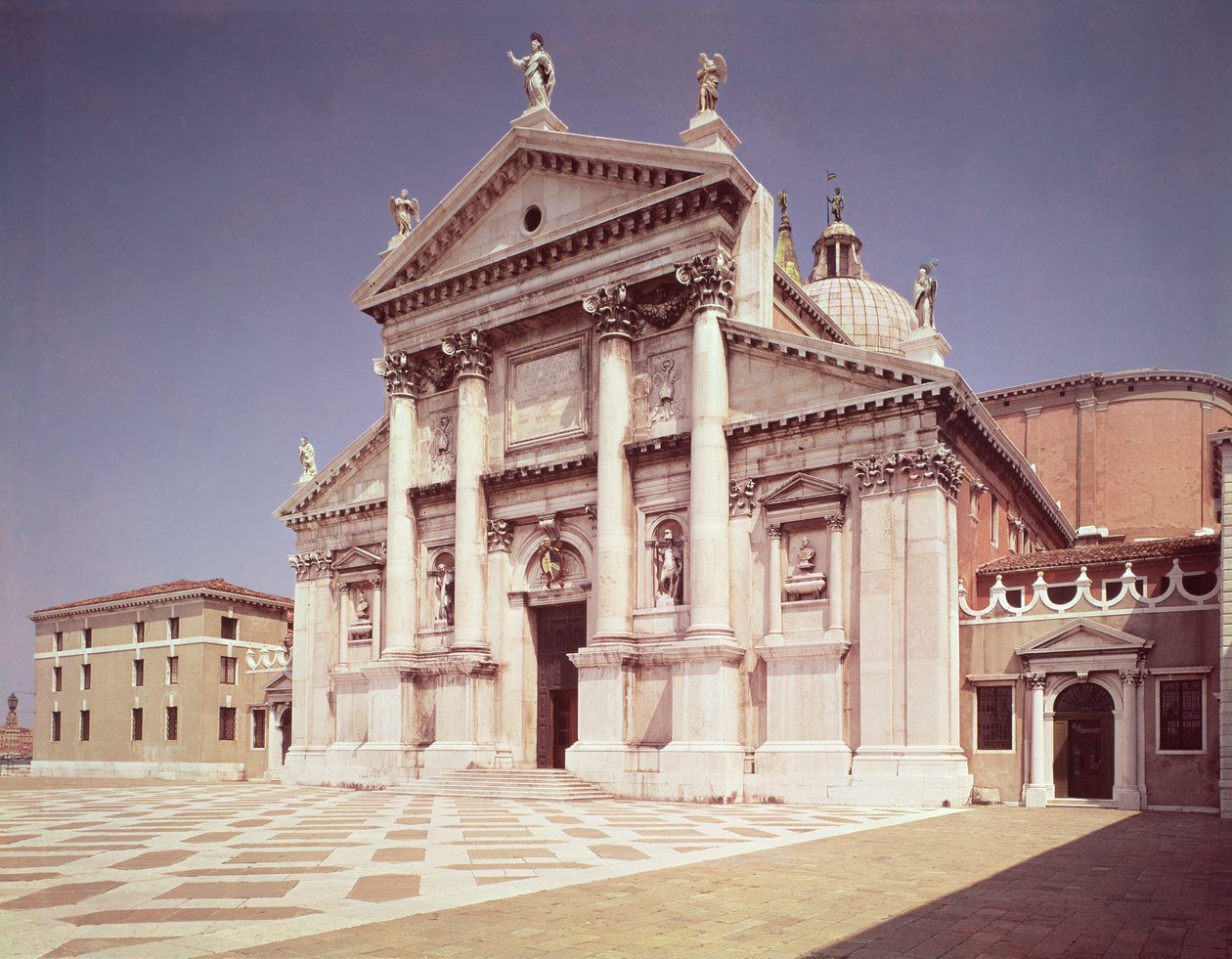 Vista de la fachada, construida 1607-11 de Andrea Palladio