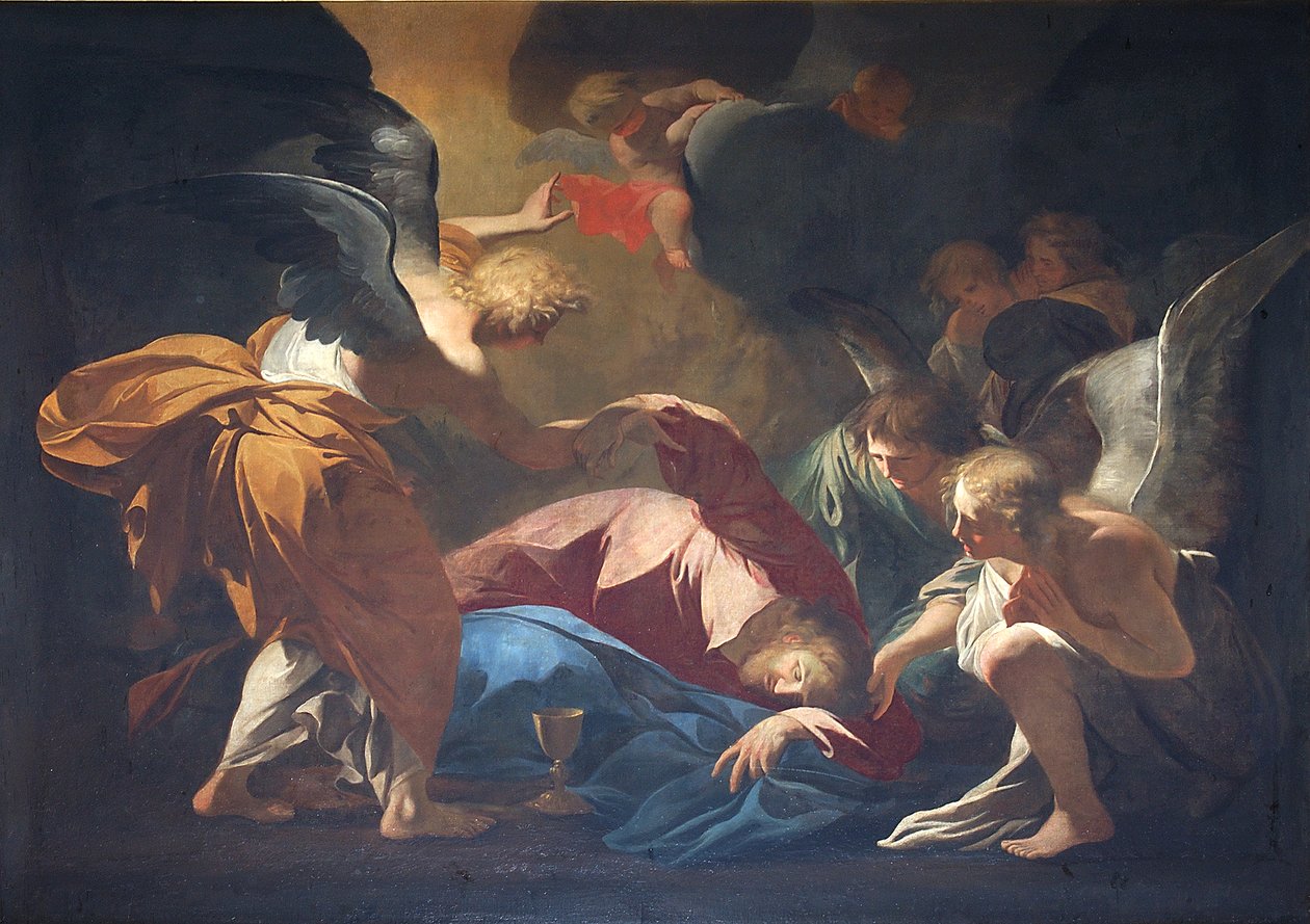 Jesús en el jardín de Getsemaní de Andrea Pozzo