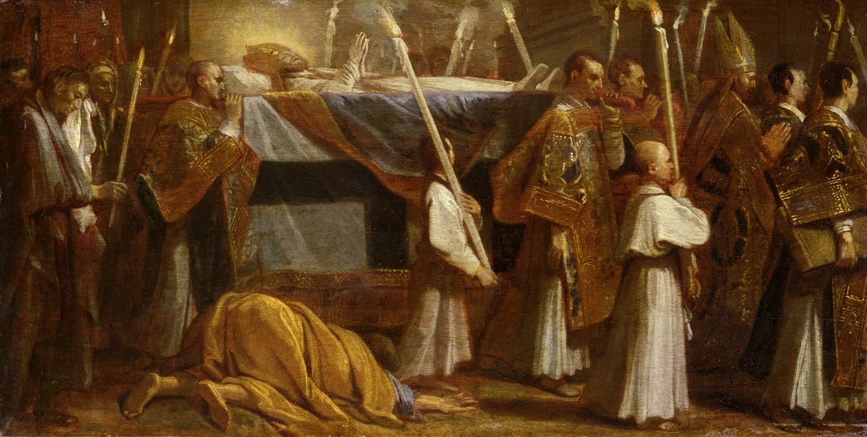 Procesión Fúnebre de un Obispo de Andrea Sacchi