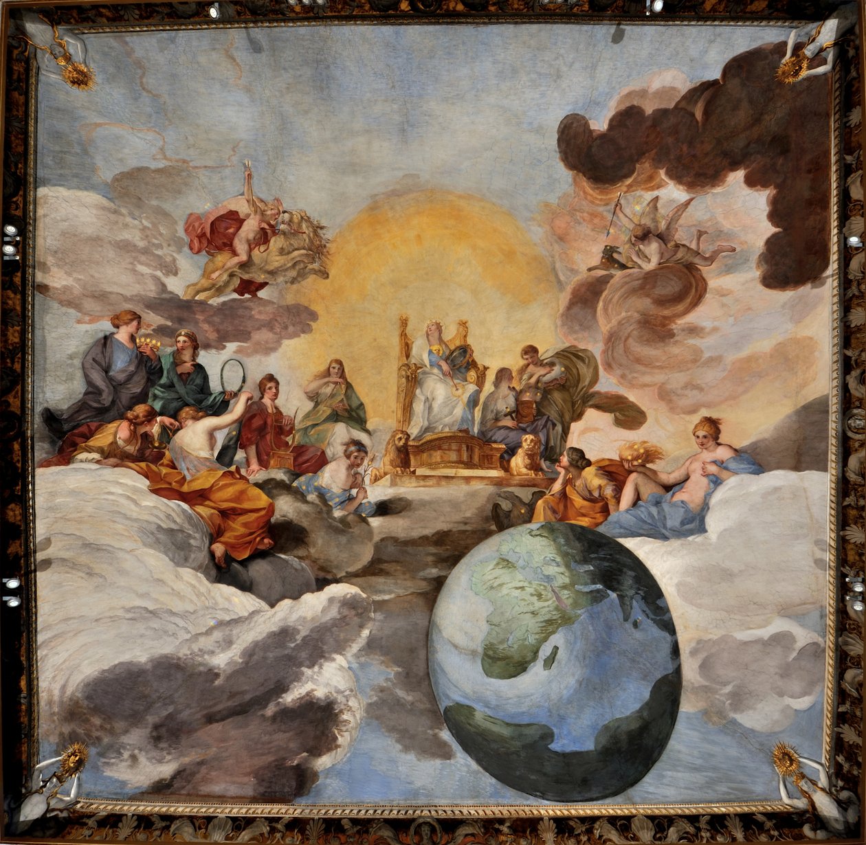 El triunfo de la sabiduría divina de Andrea Sacchi