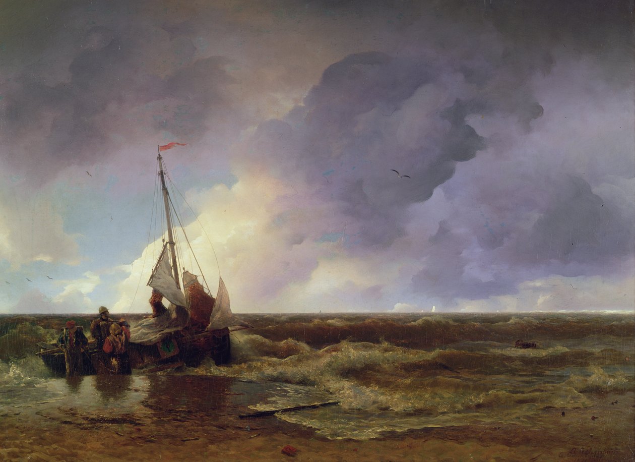 Desembarcando de Andreas Achenbach