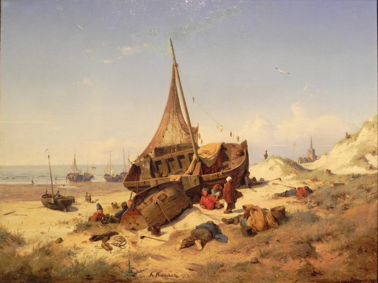Ebbtide, Scheveningen de Andreas Achenbach