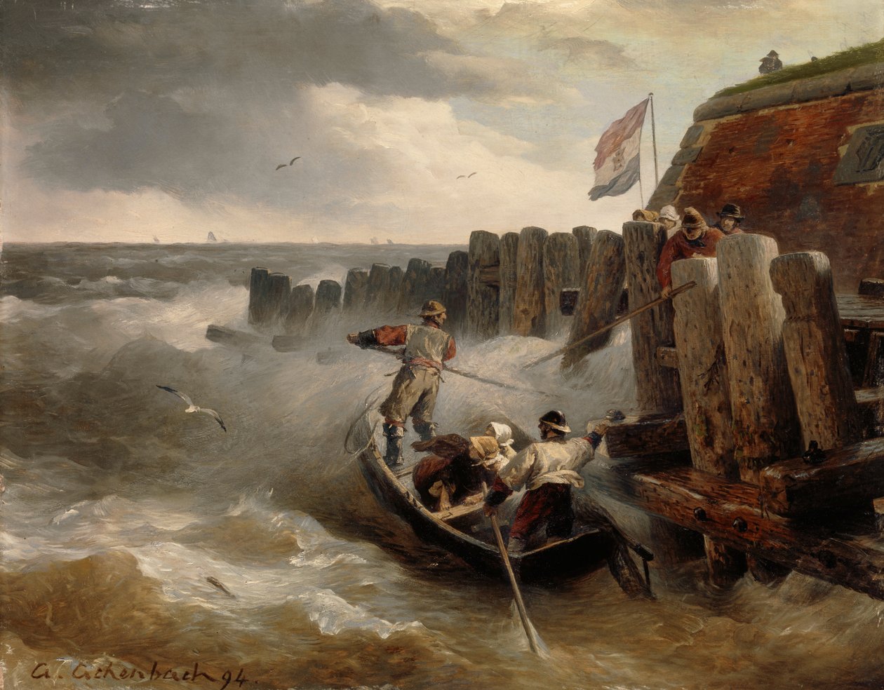 Marina, 1894 de Andreas Achenbach