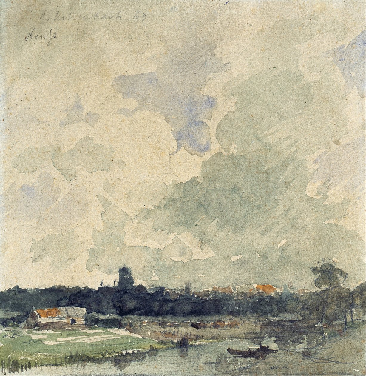 Vista de Neuss de Andreas Achenbach