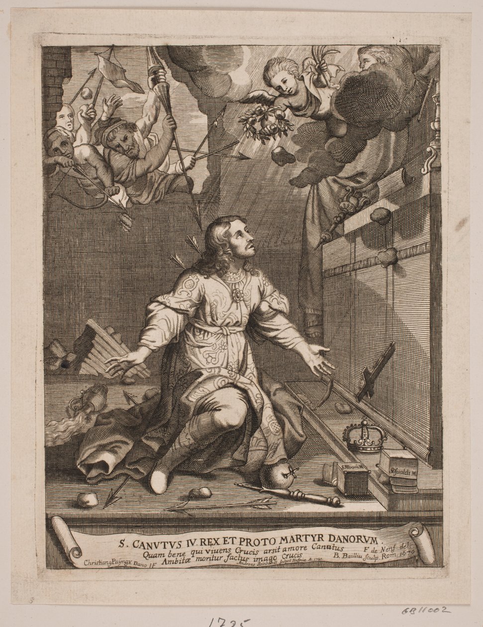 Knud el Santo, sufriendo el martirio de Andreas Reinhardt