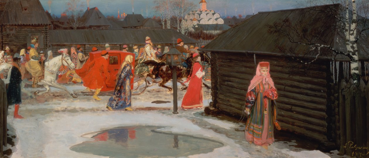La procesión de bodas de Andrei Petrovitch Rjabuschkin