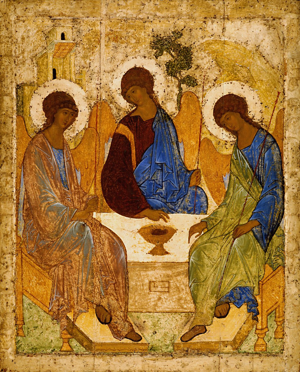 Ruso: "Trinidad" Santísima Trinidad (Troitsa) de Andrei Rublev