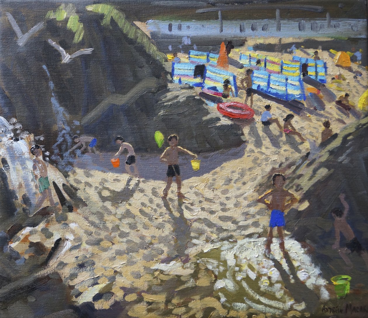 Cascada, playa de Porthmeor, St Ives de Andrew Macara