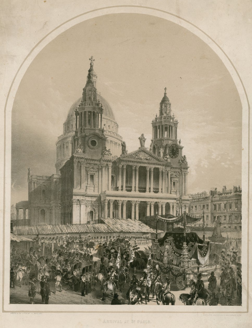 Llegada a la Catedral de San Pablo, Londres de Andrew Maclure