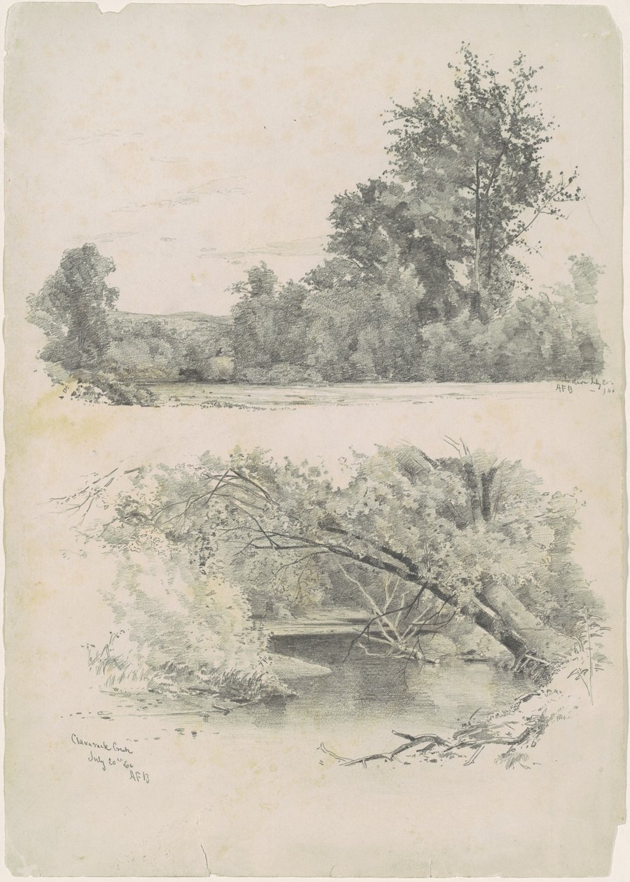 Hudson y Claverack Creek de Andrew Fisher Bunner