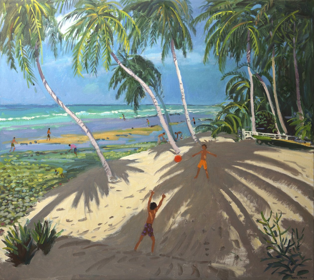 Palmeras, playa Clovelly, Barbados, 2013 de Andrew Macara