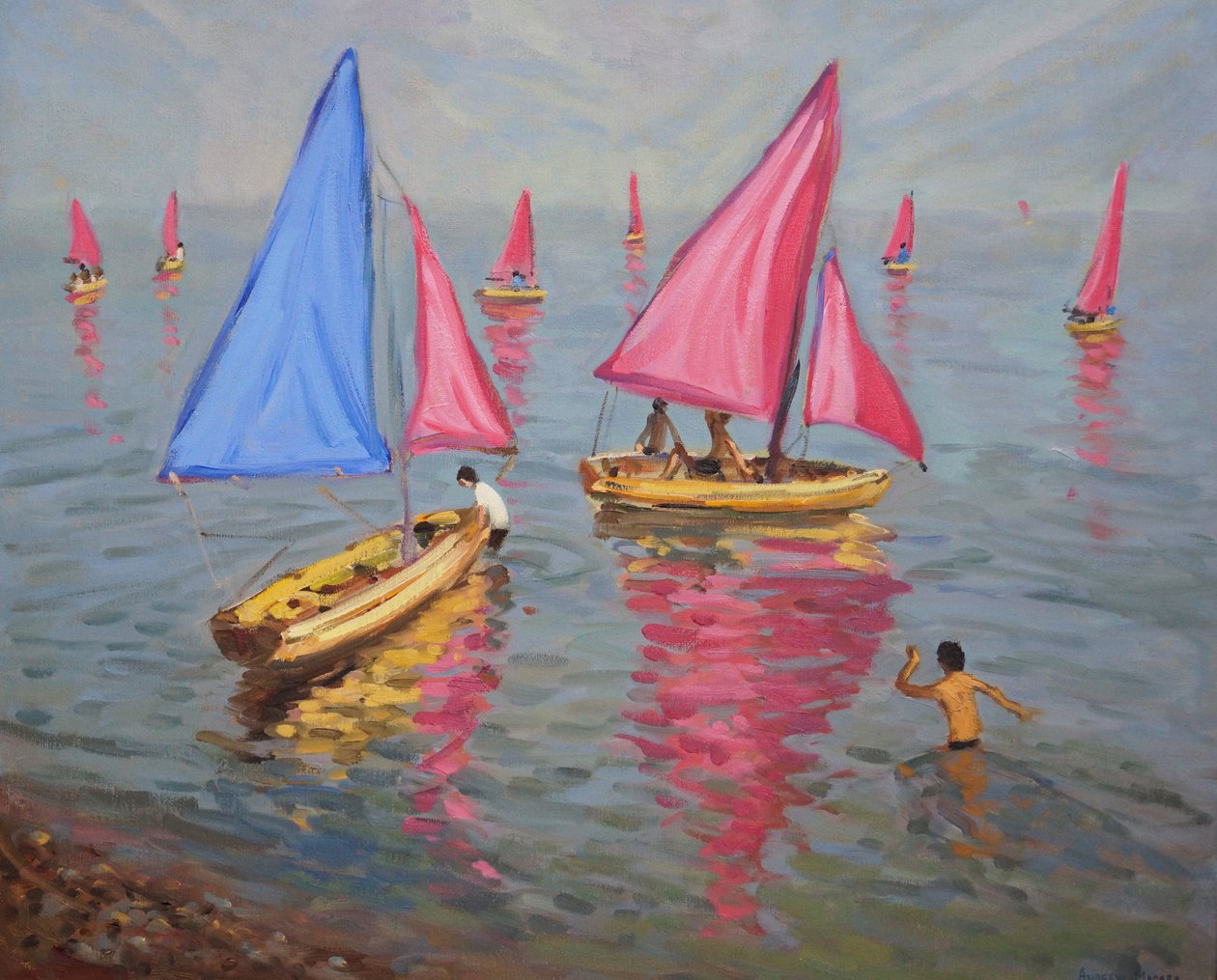 Escuela de vela, Bognor Regis, 2012 de Andrew Macara