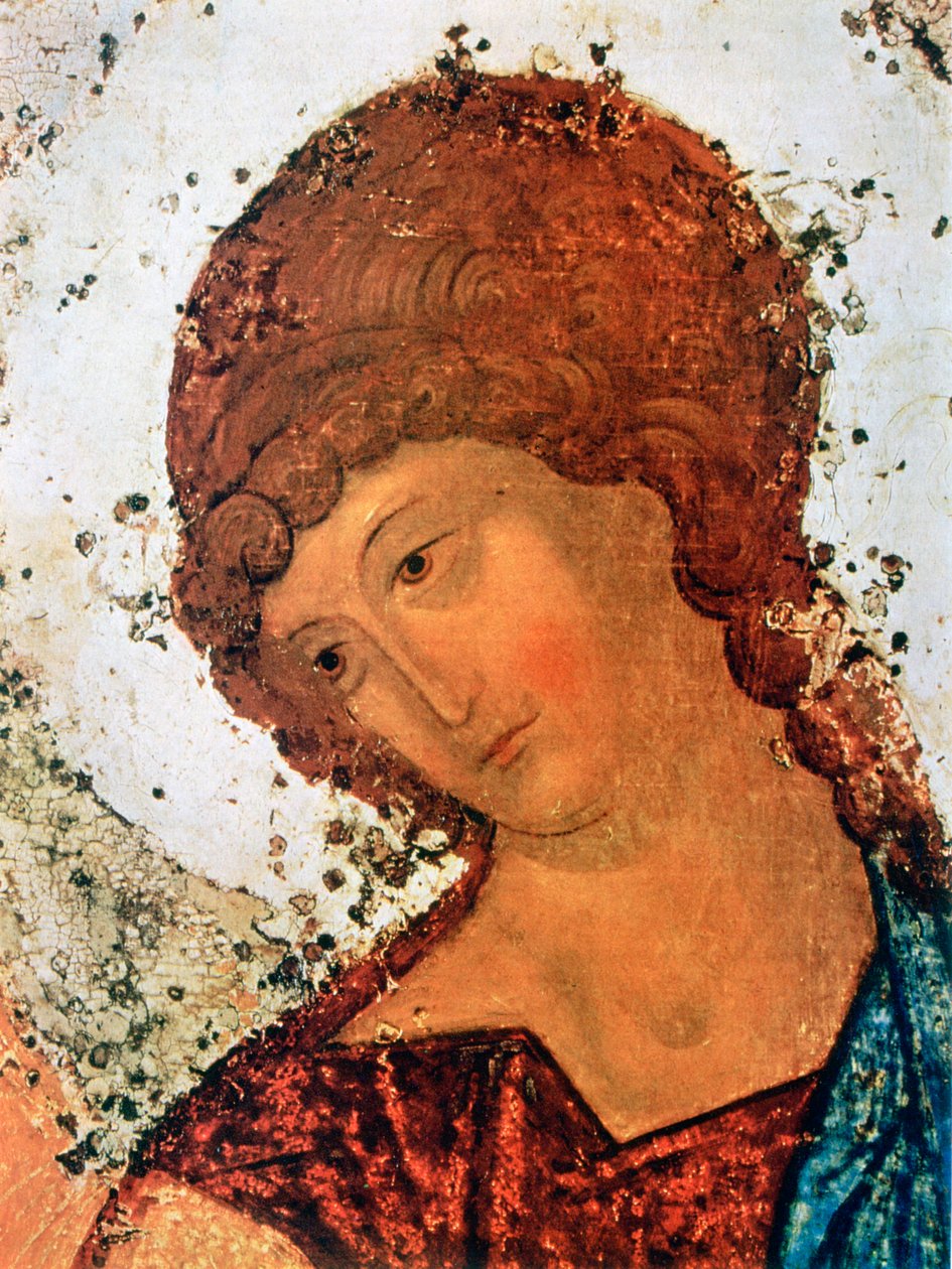 La Trinidad (detalle) de Andrey Rublyov