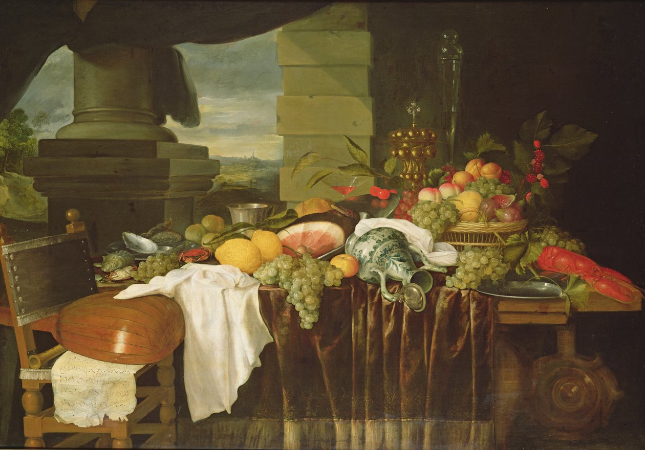 Bodegón de banquete de Andries Benedetti