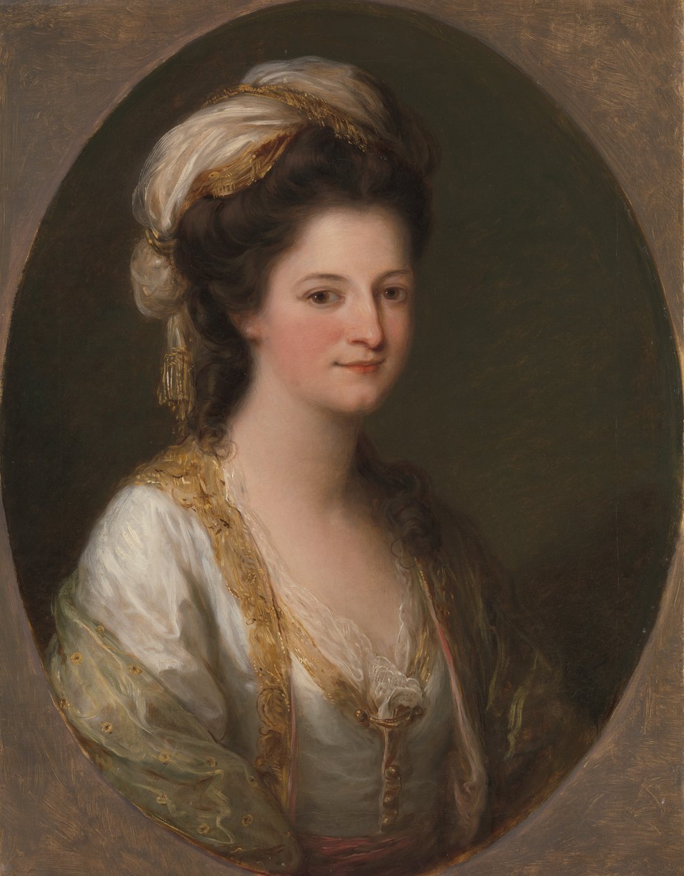 Retrato de una mujer, tradicionalmente identificada como Lady Hervey de Angelica Kauffmann