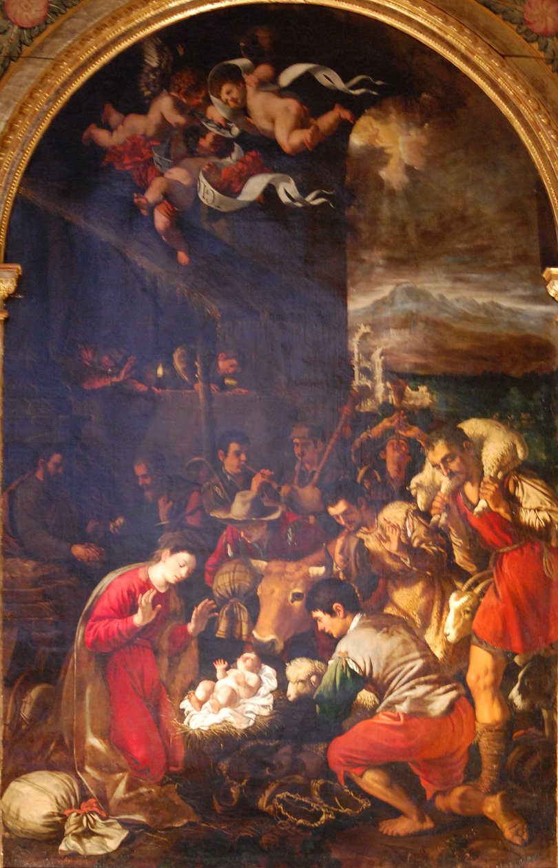 Adoración de los pastores de Angelo Nardi