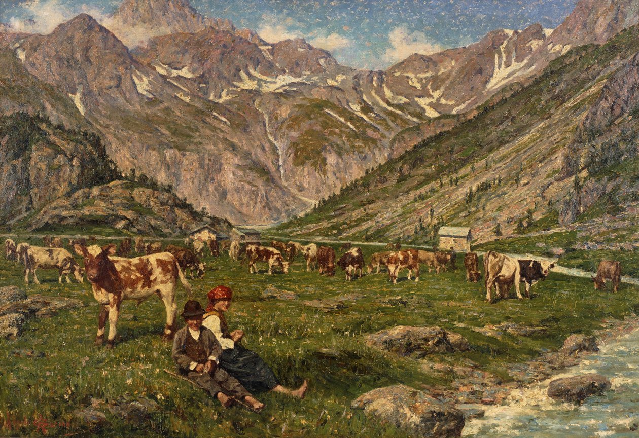 Cuidando las Vacas de Angelo Garino