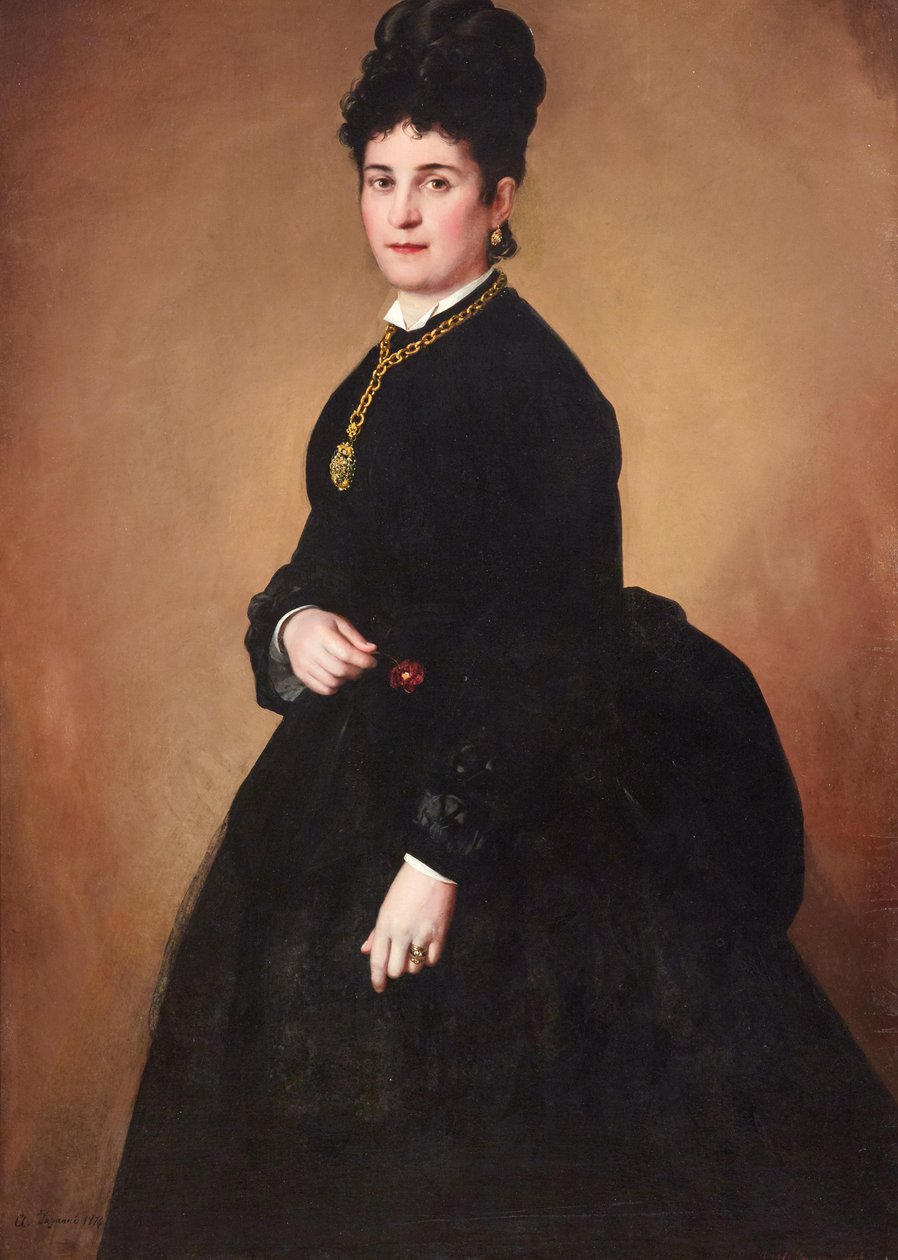 Retrato de una dama de Angelo Inganni