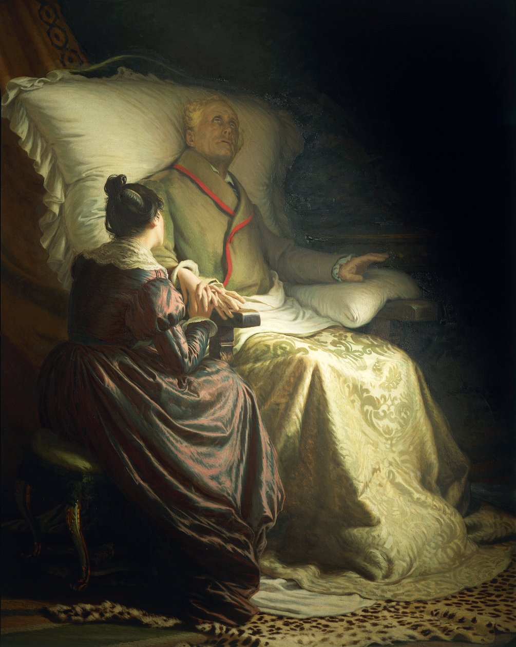 Goethe moribundo de Angelo Morbelli