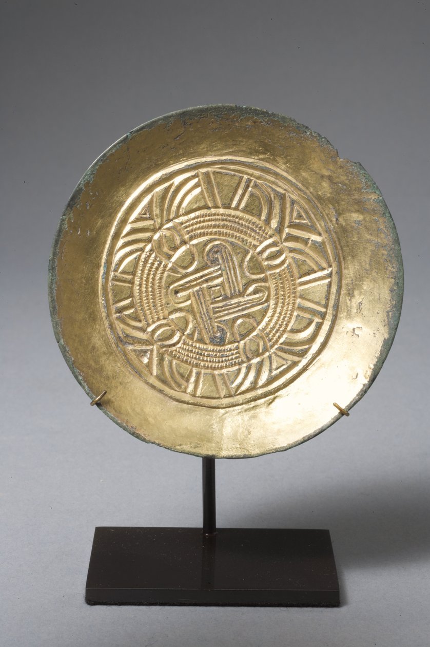 Broche de platillo (bronce dorado) de Anglo Saxon