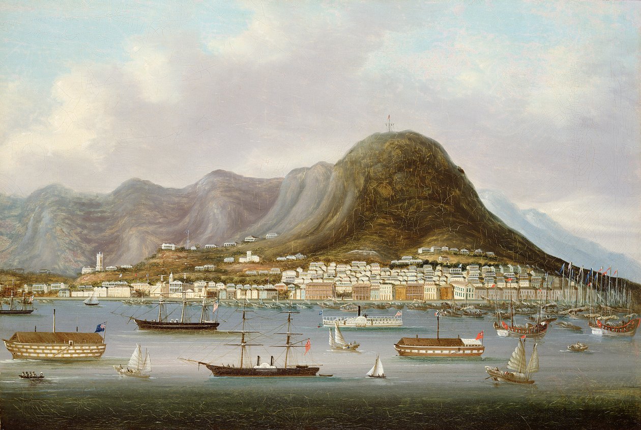 Vista de Hong Kong de Anglo Chinese School