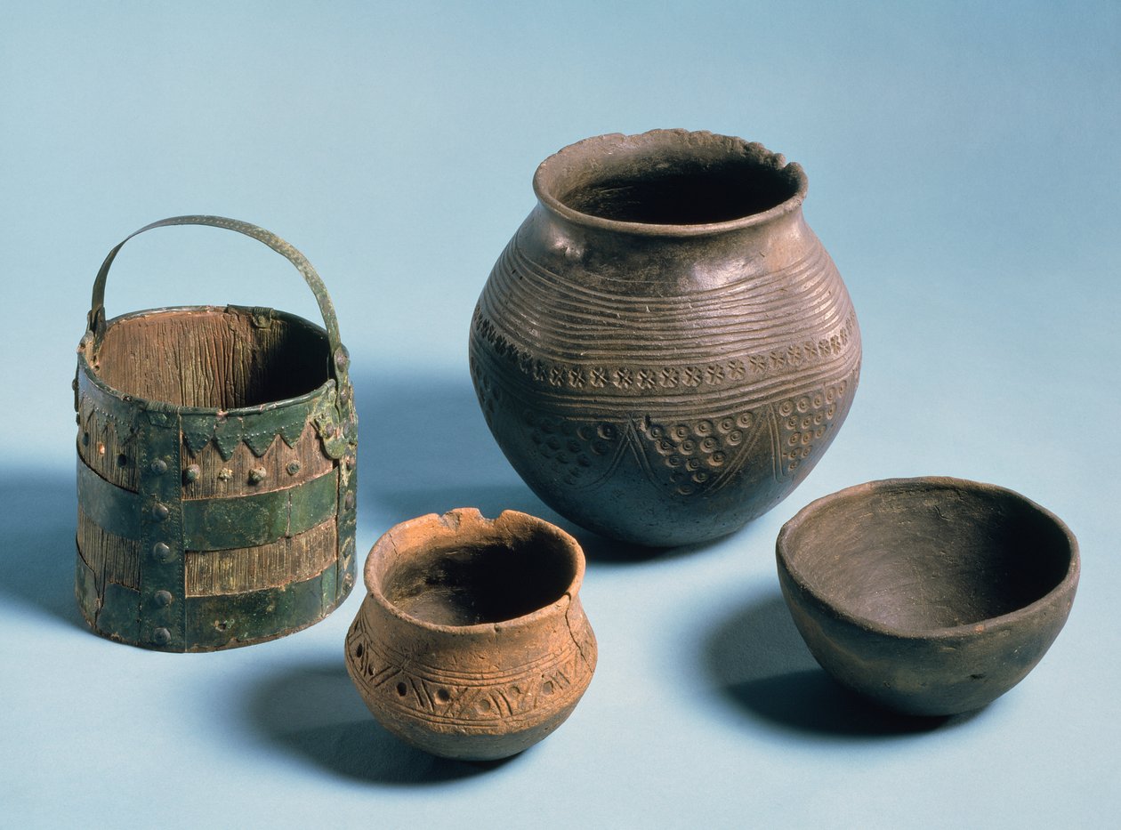 Equipamiento doméstico, anglosajón, probablemente siglo V-VII (cerámica) de Anglo Saxon