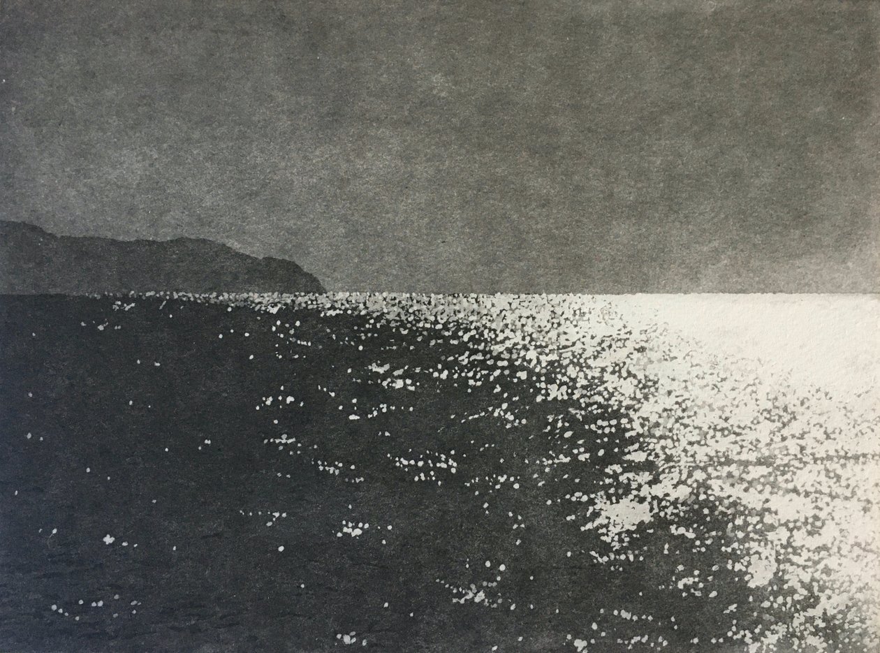 Dancing light, 2021 (aguatinta sobre papel) de angus hampel
