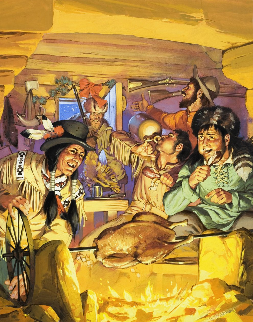 Acción de Gracias en la década de 1840. de Angus McBride