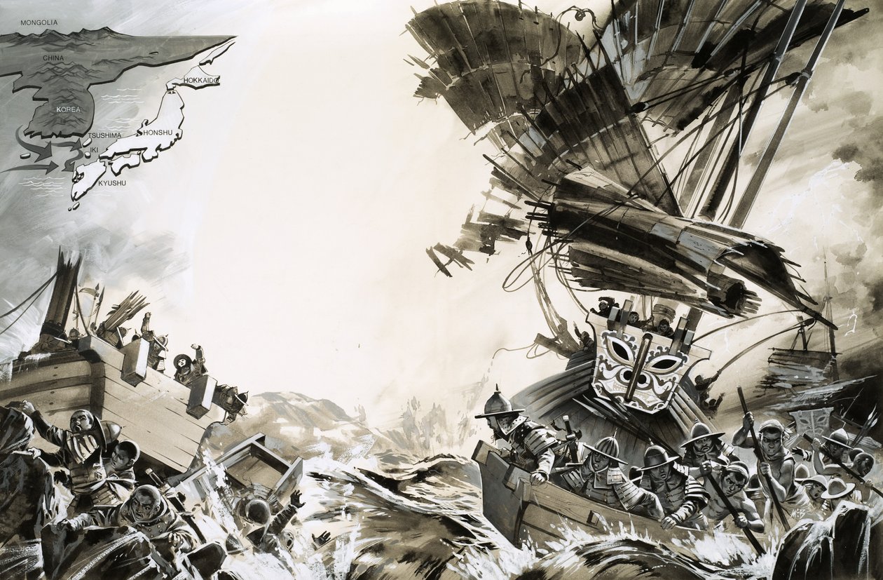 La Armada Condenada de Kublai Khan de Angus McBride