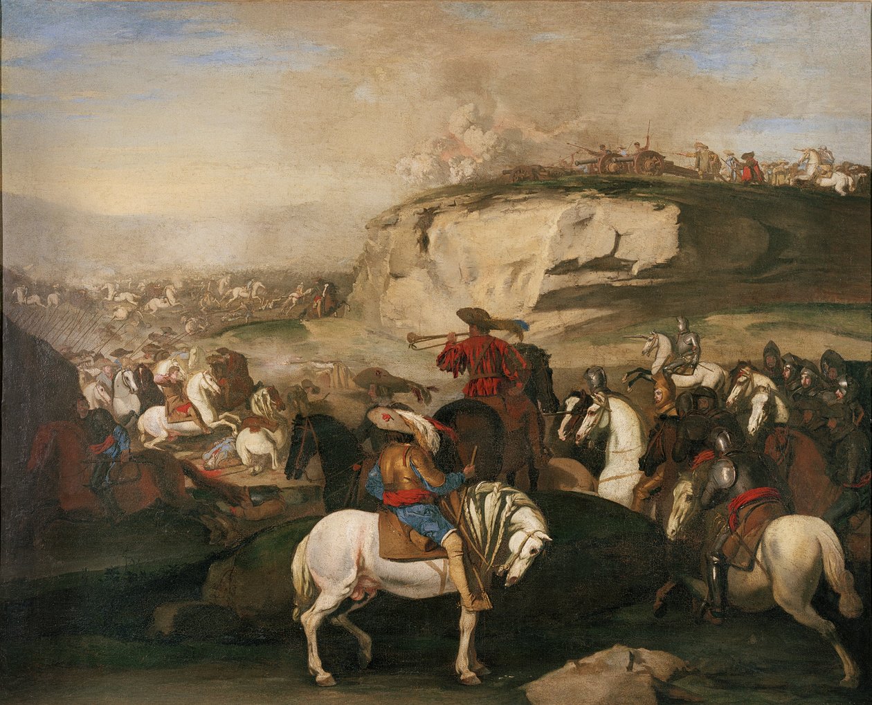 Escena de batalla de Aniello Falcone
