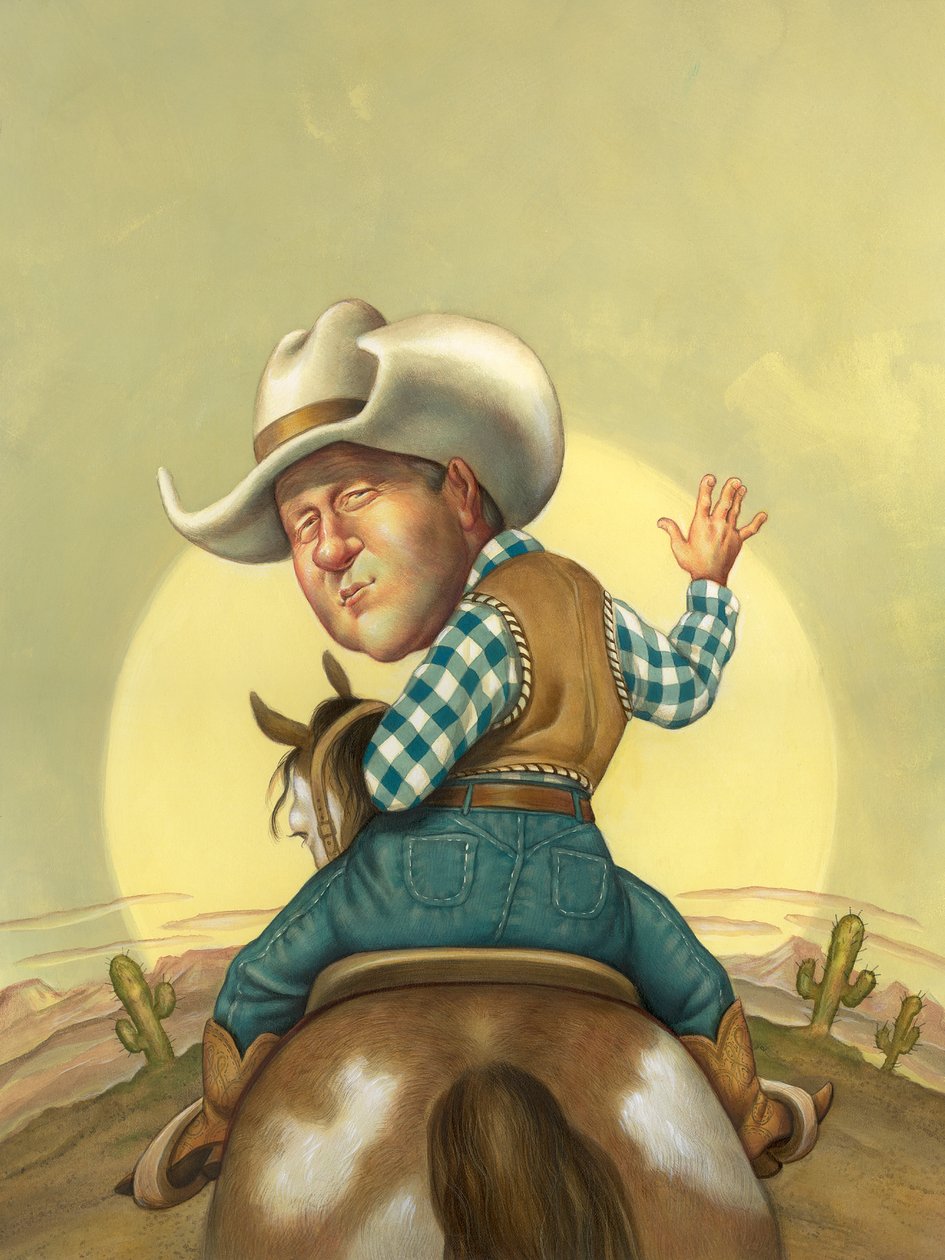 Happy Trails, 2000 (acrílico sobre tabla ilustración) de Anita Kunz
