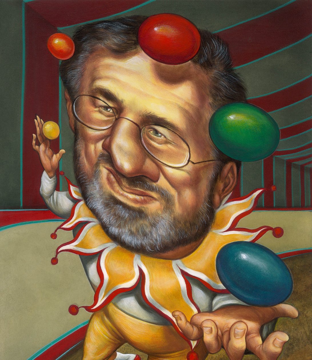 Steven Spielberg, 2000 (acrílico sobre tabla ilustración) de Anita Kunz