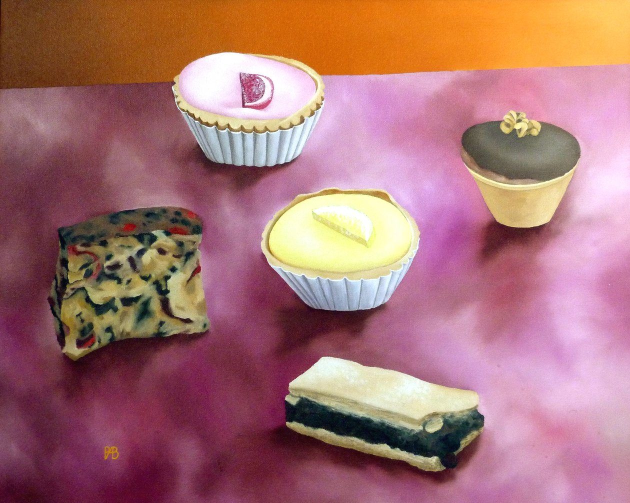 Cinco pasteles, 1988 de Anna Phillips