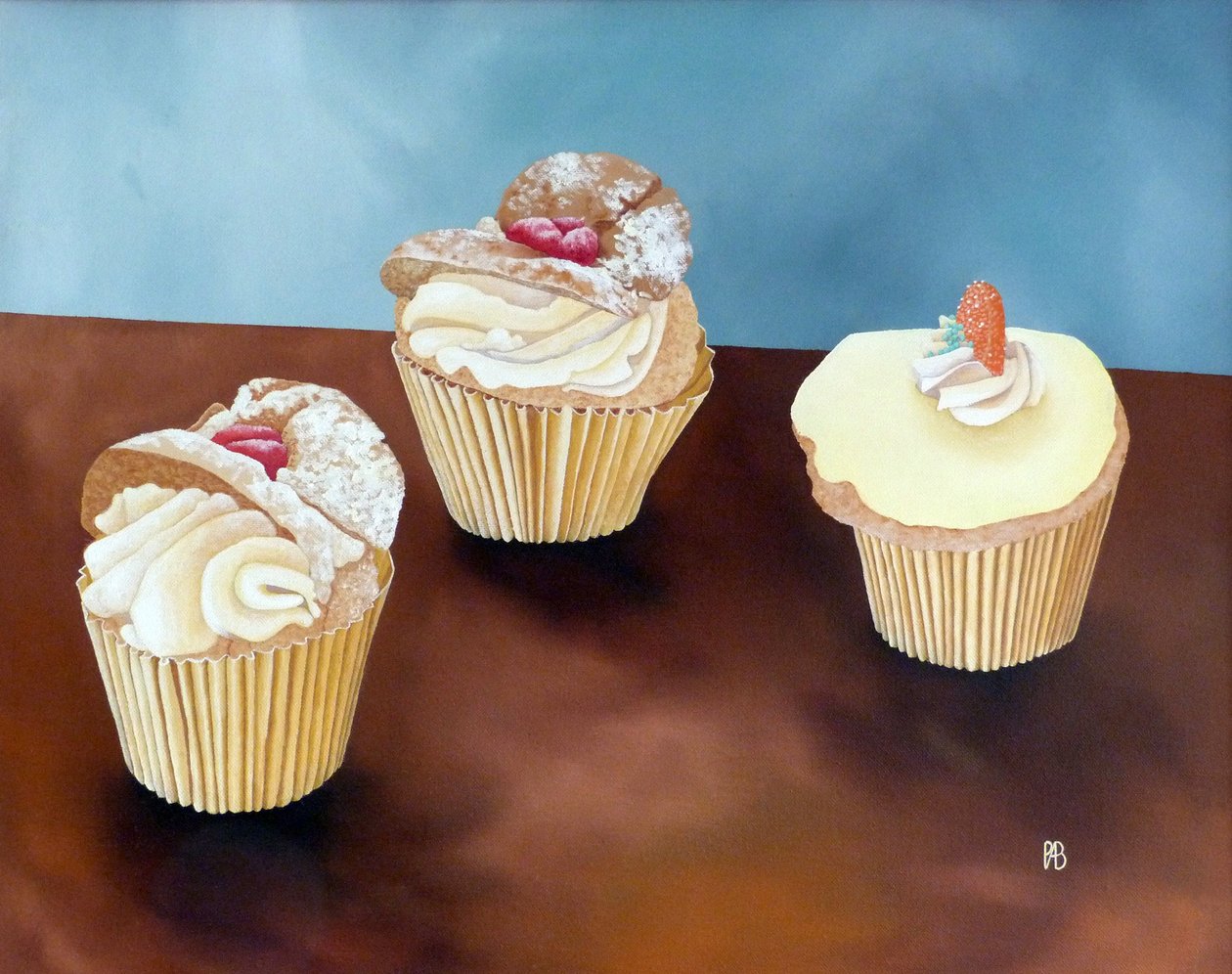 Tres pasteles, 1998 de Anna Phillips