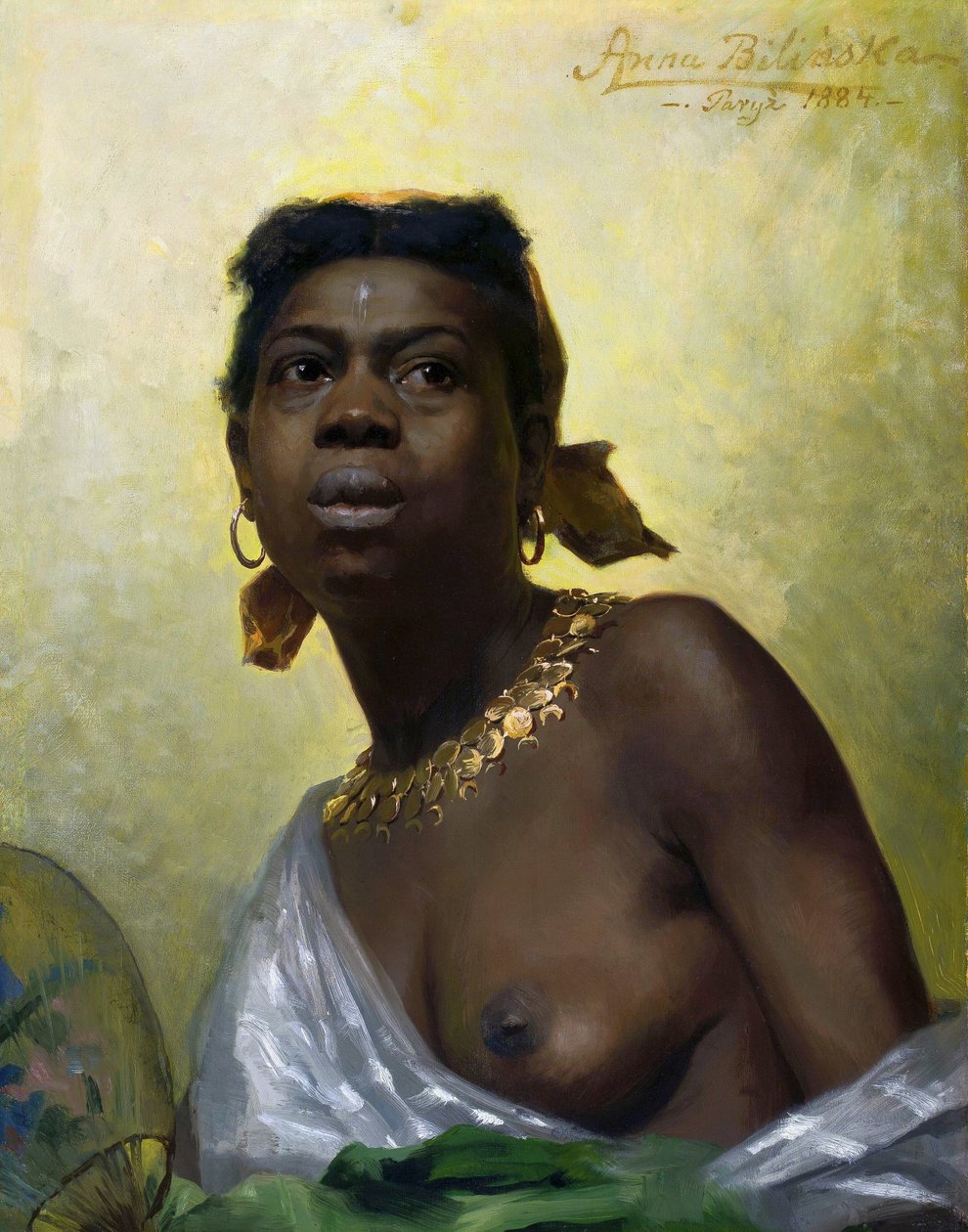 Polaco:  Murzynka Una mujer negra. de Anna Bilińska Bohdanowicz
