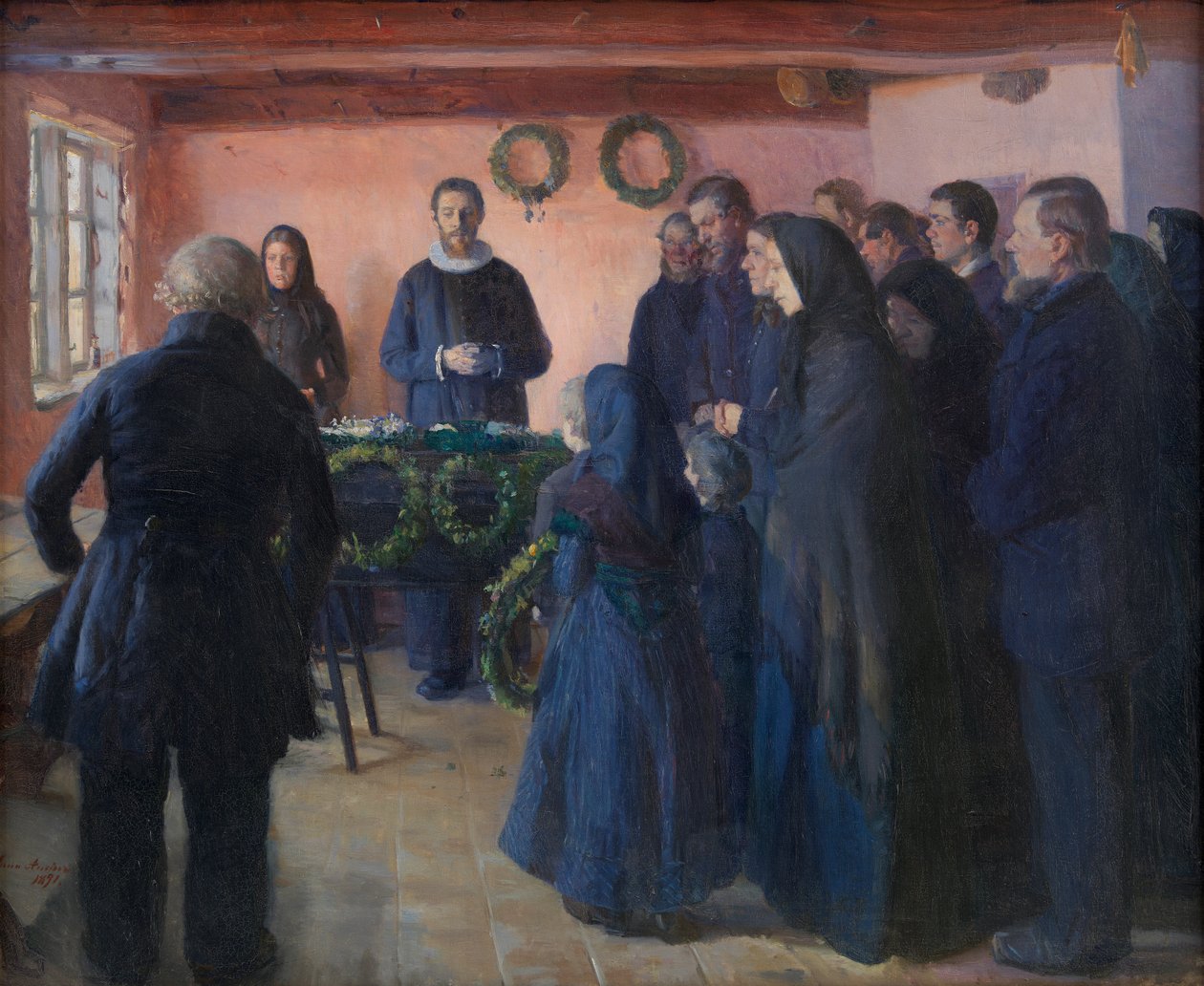 Un funeral de Anna Ancher