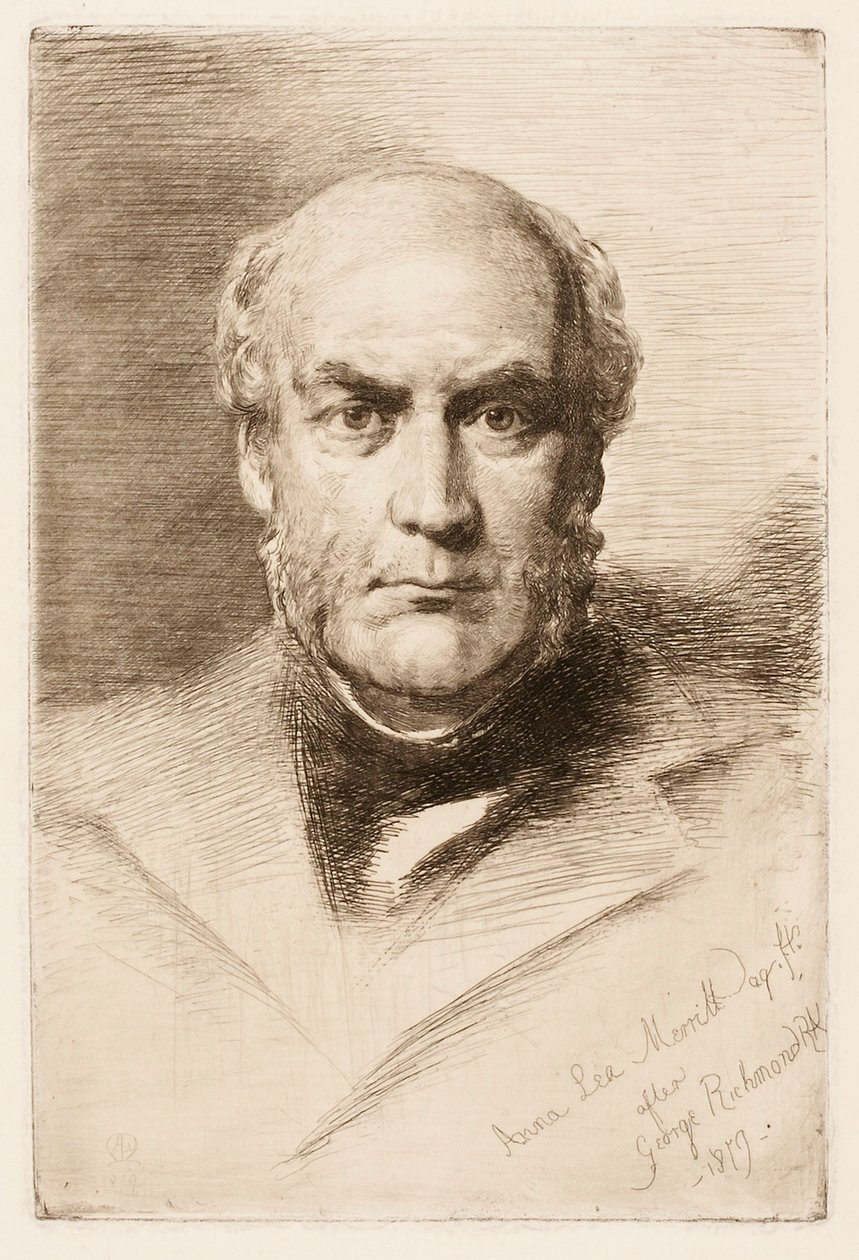 Sin título (retrato de un hombre) de Anna Lea Merritt