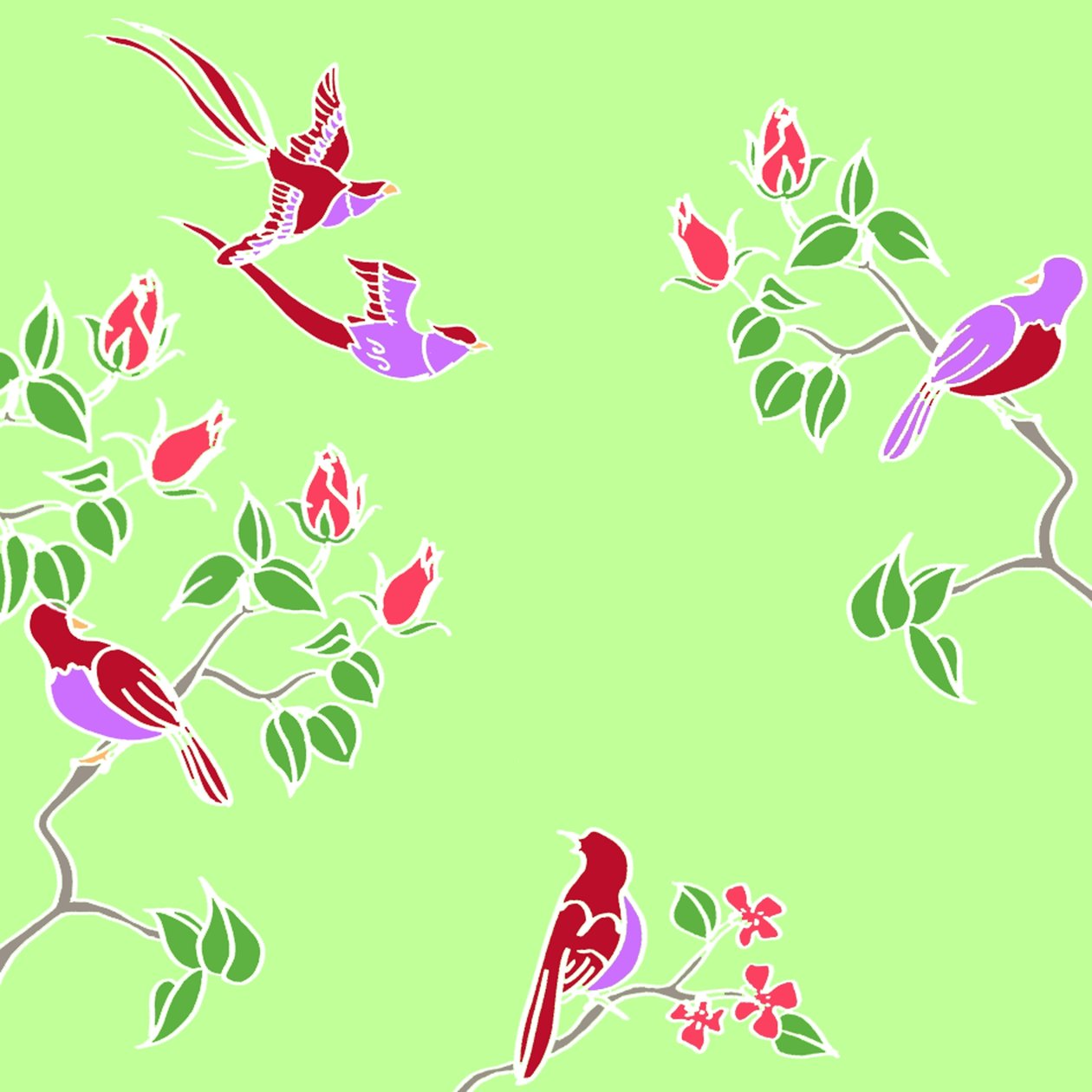 Pájaros en Flor de Anna Platts