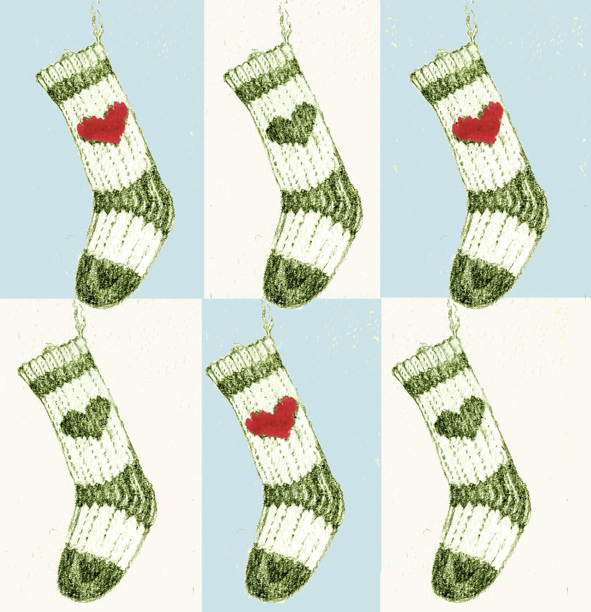 Calcetín de Navidad de Anna Platts
