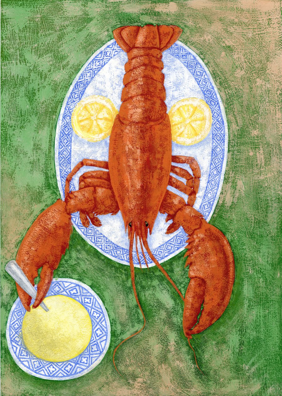 Langosta, 2010 (gouache) de Annalisa Morrocco