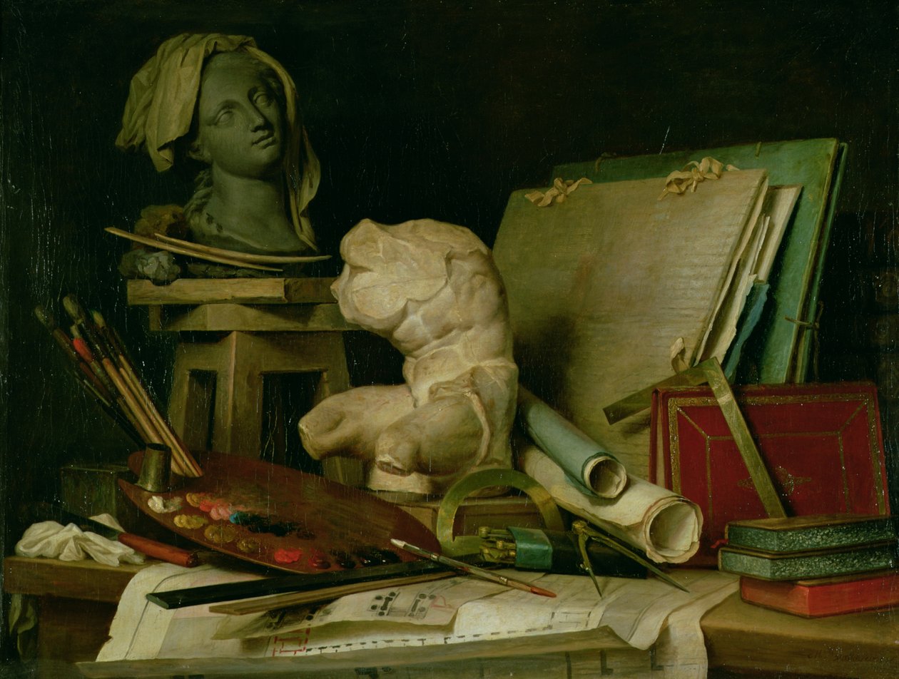 Los atributos de las artes, 1769 de Anne Vallayer Coster