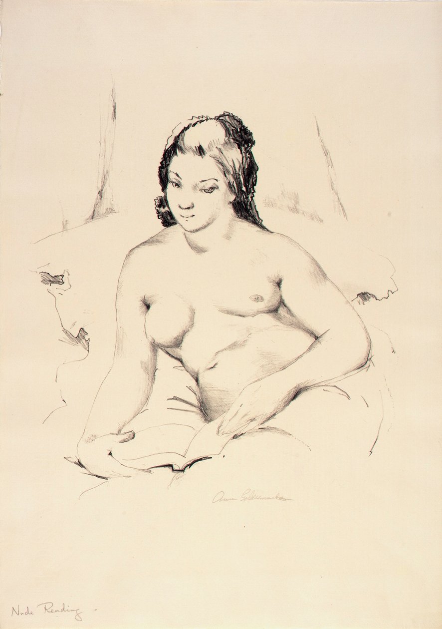 Lectura al desnudo de Anne Goldthwaite